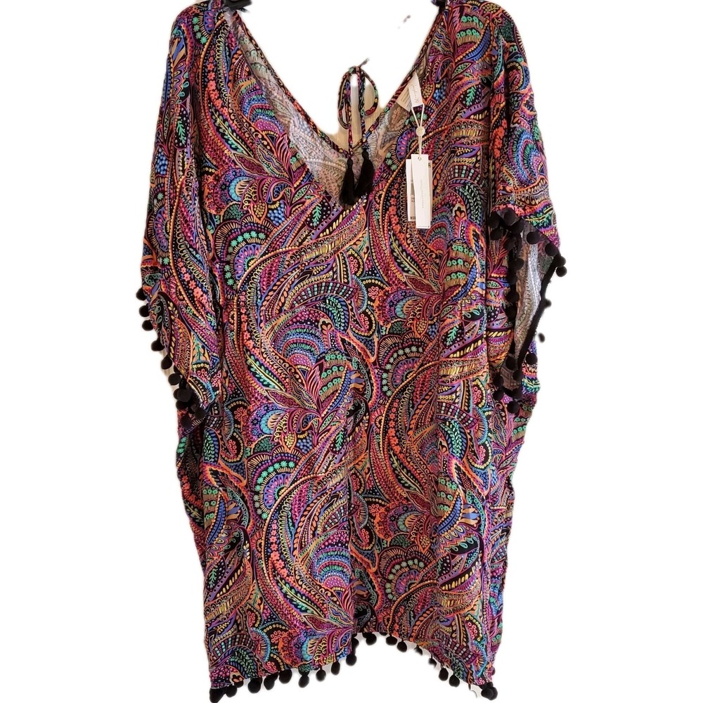 sunshine 79 Women's Cover Up Swim Disco Dream‎ Caftan Colorful Summer